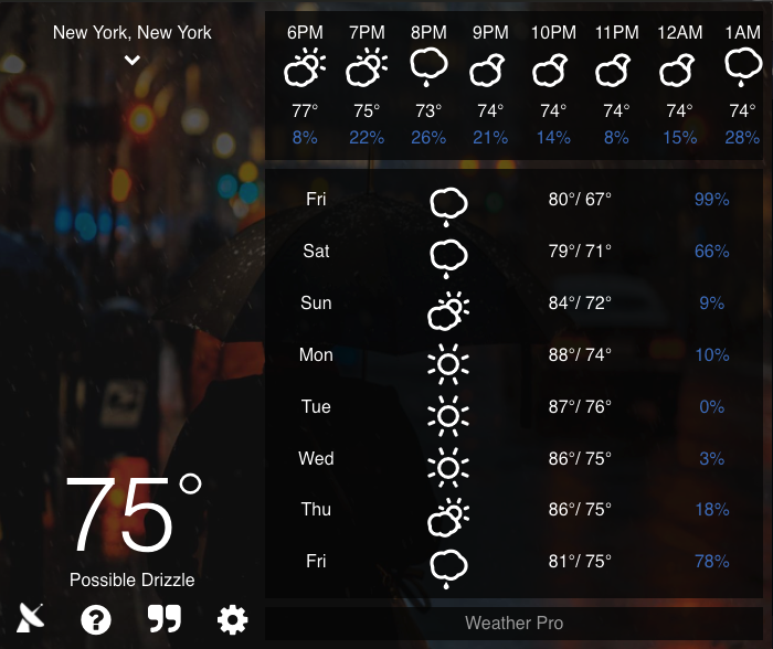 Weather Extension